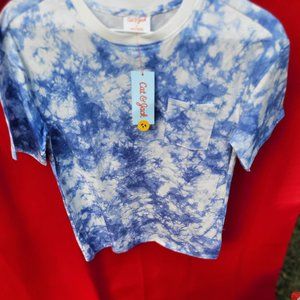 BLUE boys tie die tee shirt